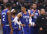 The LA Clippers with head coach Ty Lue